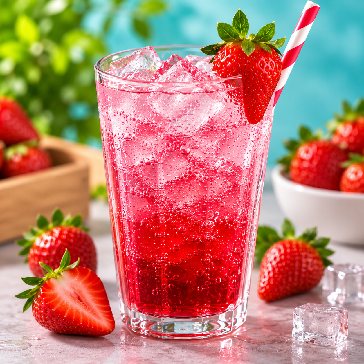 🥤 Soda italiana de fresa