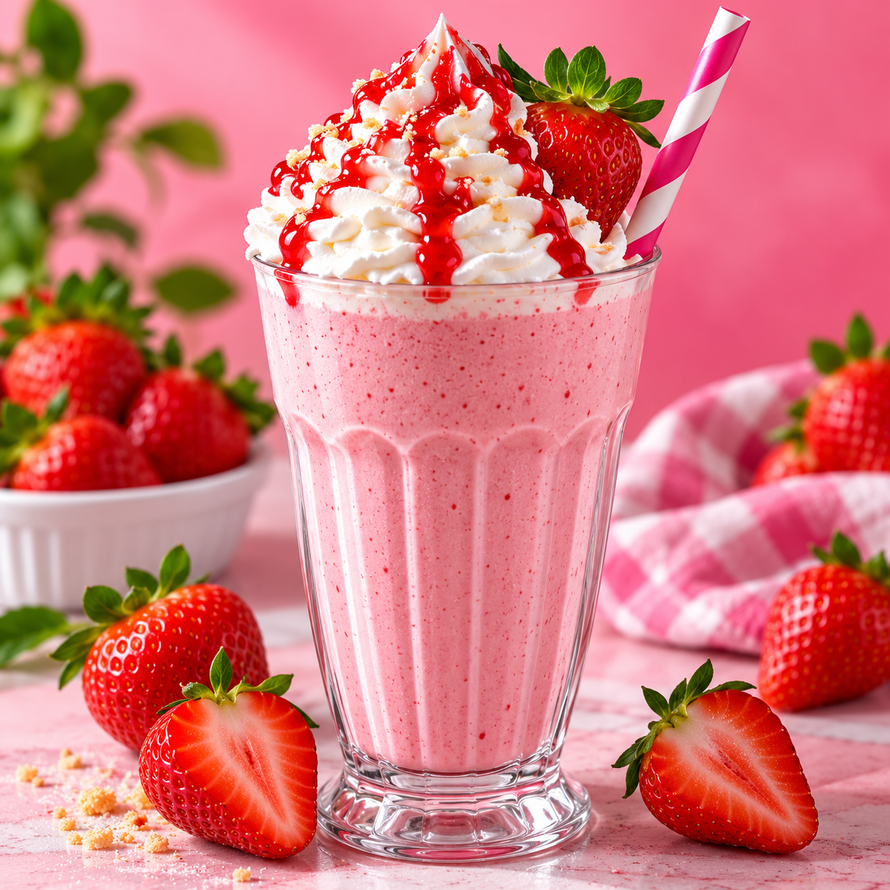 🥤 Malteada de Fresa